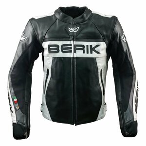 レザージャケット BERIK ベリック 牛革 BLACK 56 サイズ 3XL相当 サンプル 希少 美品