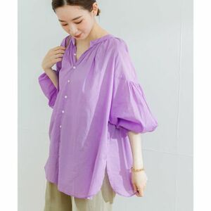 URBAN RESEARCH Urban Research 23SS cotton Boyle multi WAY blouse rom and rear (before and after) 2WAY feather woven as .*sia- feeling PURPLE Free regular price 9,900 jpy 