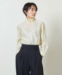 MARW UNITED ARROWS ユナイテッドアローズ 22SS MRW SHEER TTL BLS ハイネック 長めカフスが印象的 シンプルながらも１枚で主役級 CREAM F