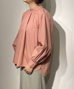 B:MING by BEAMS Beams 22SS sleeve gya The - blouse soft Silhouette body line ..... have on on/off combined use GREYISH_PINK M