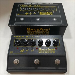 TECH 21 NYC SANSAMP PROGRAMMABLE BASS DRIVER DI サンズ アンプ ベース ドライバー 3 CHANNEL BASS PRE AMP プリアンプ