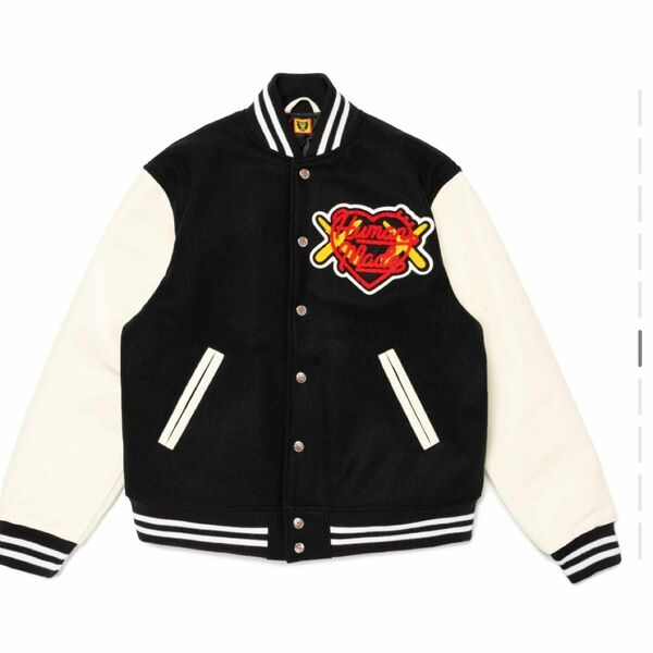 HUMAN MADE x KAWS Made Varsity Jacket #1 "Black" ヒューマンメイド x カウズ