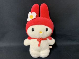 レトロ 当時物 Sanrio サンリオ マイメロディ ぬいぐるみ 頭巾着脱化 Sanrio smiles 希少 レア キャラクター K-1222-08