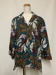 'S Max Mara DESIGN FOR EASY LIVING マックスマーラ レディース シャツ 46サイズ表記 花柄 K-1205-02