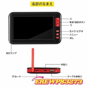 ファイバースコープ 1080P 解像度 エンドスコープ 内視鏡 水中カメラ 多機能内視鏡 IP67防水 5Mホース LEDライト8灯付き 車の整備