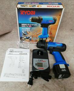 RYOBI リョービ 充電式 ドライバドリル MBD-70 7.2V 無段変速 1500mAh 箱 取扱説明書付 29-76