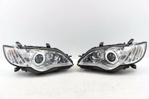 美品/破損無　レガシー　レガシィ　BP5　ヘッドライト　左右　コイト　100-20952　キセノン　HID　刻印4H　内側シルバー　307857-307858