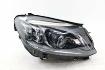 美品/破損無　ベンツ　Cクラス　W205　後期　LED　マルチビーム　ヘッドライト　右　右側　A2059069405KZ　A 205 906 94 05 KZ　306928_画像1