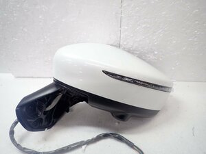 良品　ノート　E12　後期　純正　サイドミラー　ドアミラー　左　左側　助手席　QAB　ホワイトパール　12ピン　96302-5WJ3B　308192/P94