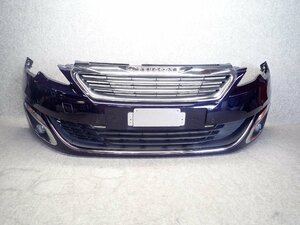 プジョー　Peugeot　308　純正　フロントバンパー　グリル付　ブルー系　C06396-091ISMO06　308527/D32-1