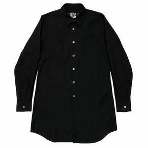 BLACK COMME des GARCONS ブラック コム デ ギャルソン 変形 デザイン 長袖 ドレス シャツ ワイシャツ トップス ドレスシャツ 黒 Sサイズ
