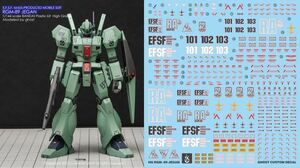 HG ジェガン用水転写式デカール　並行輸入品