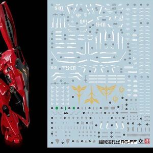 RG 1/144 ＭＳＮ－０４ＦＦ サザビー用蛍光水転写式デカール　並行輸入品