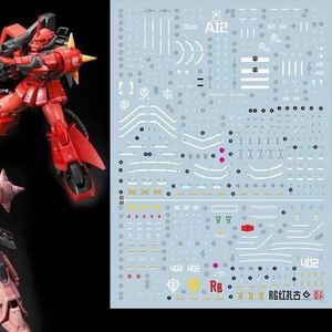 RG 1/144 シャア専用ザクⅡ + RG ジョニーライデン専用ザクII用蛍光水転写式デカール　並行輸入品