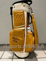 セール在庫処分★malbon golf ●マルボンゴルフ　キャディバッグ　ゴルフバッグ　マスダートカラー　※写真転載禁止※_画像4