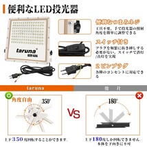 即納 超薄型 ４個 投光器 スイッチ付き LED投光器 100w led作業灯 3mコード 6500K 12000LM IP67 角度調整 AC85-265V 1年保証 送料無料sld_画像3