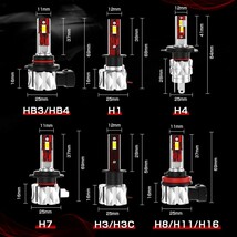 一体型 LEDヘッドライト H4 H8 H11 H16 HB3 HB4 H1 H7 H3 H3C LEDフォグランプ 車検対応 ledバルブ ホワイト 6000K送料無料 LEDA-P_画像7