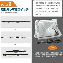 即納!5個 超強力 18000lm スイッチ付きLED投光器 150W COB LED投光器 AC80-150V 作業灯 屋外 照明 送料込 mla-150c_画像3