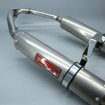 ホンダ ホーネット250 MC31 外し ヤマモトレーシング spec-A フルエキ マフラー サイレンサー JMCA 01314039 チタン ２本出し 231102BD0230_画像5