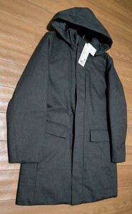 【新品・未使用】ユニクロ UNIQLO ハイブリッド ダウンコート　ダークグレー　size S