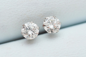 照り◎Dカラー！！プラチナ900 ダイヤモンド各0.264ct＆0.255ctピアス D/SI-2/VeryGood 一粒ダイヤピアス プラチナダイヤピアス スタッド