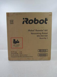 55 石川発　【未開封品】　iRobot Roomba 641 Vacuuming Robot ルンバ　641