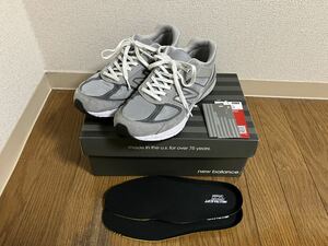 ニューバランス NEW BALANCE 990 v5 USA製　グレー gray ワイズD M990GL5 26.0cm