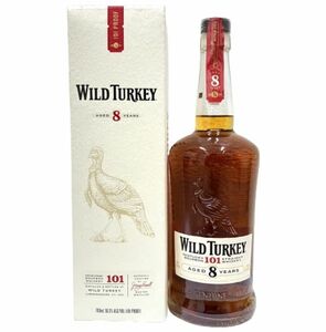 【WILD TURKEY/ワイルドターキー】8年 101プルーフ バーボンウイスキー 700ml/50.5%【箱付】★20965