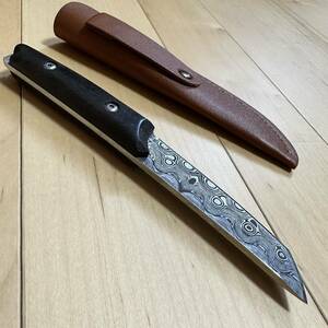  новый товар * Survival нож полный tang ножны имеется кейс уличный кемпинг гора меч Damas rental рисунок 