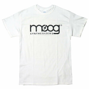 [XLサイズ]Moog Synthesizer（モーグ・シンセサイザー） 70s～80s ヴィンテージロゴ Tシャツ ホワイト