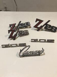 1969 Camaro カマロ Z28 エンブレムset GM ベヒカマ　シボレー　シェビー