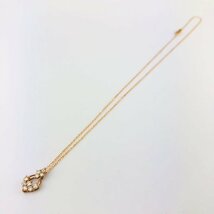 【77】 KITAGAWA K18PG ダイヤモンド ペンダント ネックレス きたがわ宝石 D0.30ct 全長 40cm 1.4g (1237）_画像10