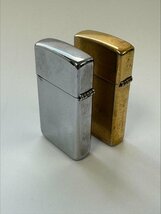 【80】1円～ZIPPO ジッポー ライタースリムタイプ 2点セット 現状品 　_画像4