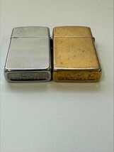 【80】1円～ZIPPO ジッポー ライタースリムタイプ 2点セット 現状品 　_画像5