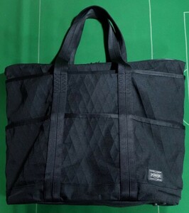 * Porter hybrid X-PACko-te.la nylon made tote bag black beautiful goods!!!*