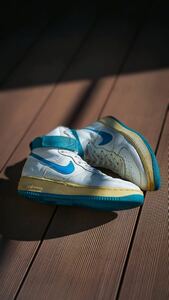 【希少】 NIKE AIR FORCE 1 HIGH 91年製 25.5cm 縦ナイキ ナイキ エアフォース1 ハイカット 台湾製 縦NIKE vintage ヴィンテージ レア