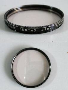 Pentax　(343)　 中古・フィルター　49㎜　Skylight　(レンズ保護兼用、紫外線吸収）　アサヒ・ペンタックス