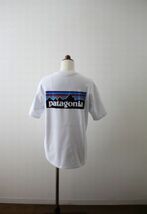 【patagonia】パタゴニア　Tシャツ　バックプリント　白　XS　古着　半袖カットソー　ロゴプリント_画像8