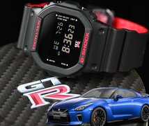 新品 日産GT-R＆G-SHOCK 限定コラボ 公式Wネーム入手困難NISSAN スカイライン 1/100秒クロノグラフ 20気圧防水 カシオCASIO腕時計メンズ_画像1