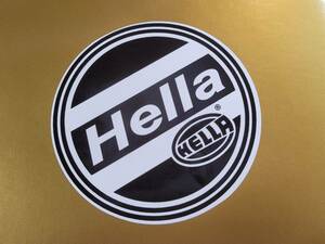 送料無料 Hella ヘラ 2pic 100mm 車 バイク ステッカー デカール
