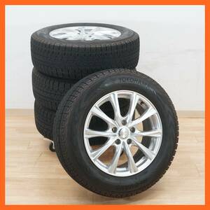 前ダ:【17インチ】タイヤ付きホイール4本セット weds JOKER 17×7J 5穴/ YOKOHAMA ice GUARD G075 225/65R17 スタッドレス★送料無料★