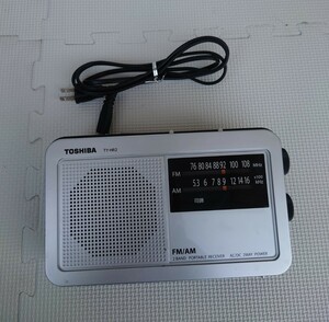 東芝 ポータブルラジオ TY- HR2 AM FM ラジオ TOSHIBA 2 バンド