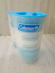 Coleman ピッチャー プラカップ セット アウトドア バーベキュー キャンプ コールマン 青 ブルー コップ プラスチック製