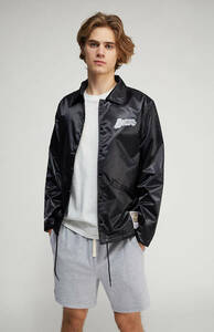 新品ミッチェル&ネスMitchell&Ness DOODLE COACHES JACKET LA LAKERS★コーチジャケットNBAレイカーズ八村レブロン★サイズL★N2375