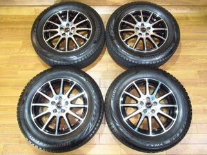 TEAD 6J-15 off+45 pcd100/5H VRX2 195/65R15 15インチアルミホイール+2021年スタッドレスタイヤ4本プリウス/ウイッシュ/カローラスポーツ