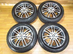 RIZLEY 7J-17 off+53 pcd114.3/5H WM01 215/55R17 17インチアルミホイール+スタッドレスタイヤ付き４本オデッセイ/エスティマ/ヴェゼル