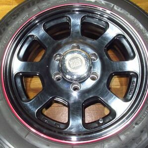 社外ホイール 7J-17+25 139.7/6H ブリヂストンGL-R 215/60R17C 109/107R 17インチアルミホイール+貨物タイヤ付き４本 100系ハイエースバンの画像5