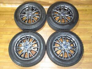 Weds VELVA 5.5J-14+38 100/4H アイスナビ6 175/65R14 14インチアルミホイール+スタッドレスタイヤ4本スイフト/キューブ/ヴィッツ/ノート