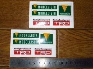 【レターパックライト発送】未使用品 TRD MODELLISTA モデリスタ ステッカー デカール ２枚セット 9cm/5.5cm_49