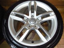 AudiアウディA5(8T)Sライン純正8.5J-18 off+29 pcd112/5H ピレリICE ASIMMETRICO 245/40R18 18インチアルミホイール+スタッドレスタイヤ4本_画像3